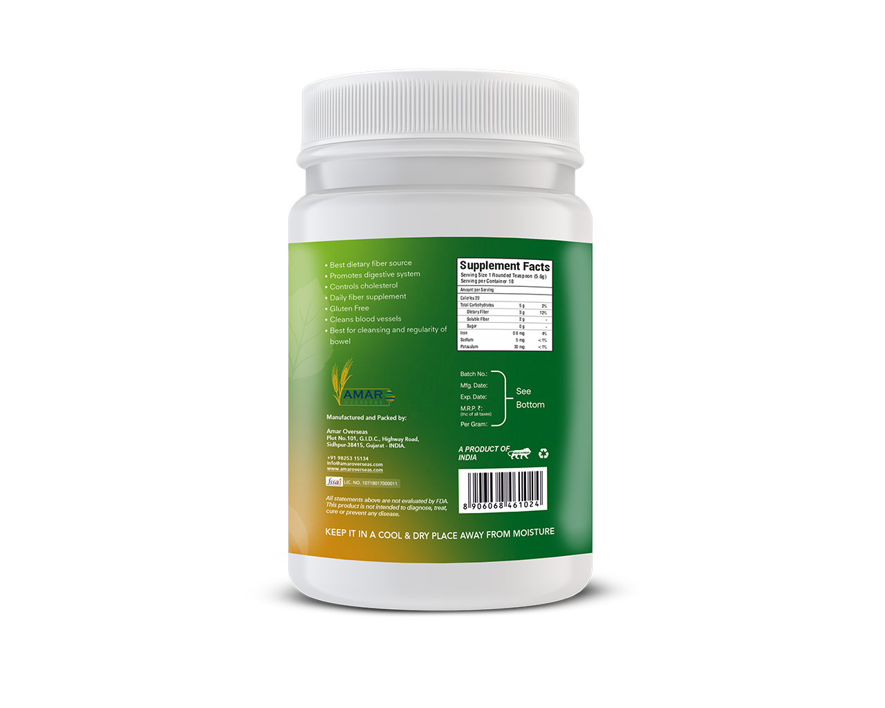 SUPERMUCIL NatuRelax Isabgol (Psyllium) Fibre Supplement: Orange Flavor: Sugar Free 100gm - Image 4