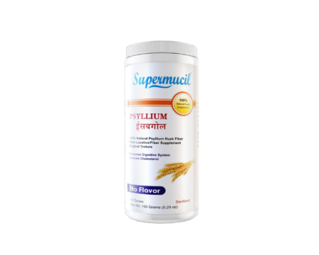 SUPERMUCIL Psyllium Husk (Isabgol) 150 Gms (1)