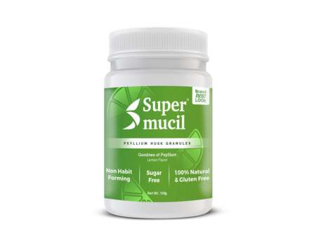 SUPERMUCIL Psyllium Granules: 100 Gms Lemon Flavor: Sugar Free