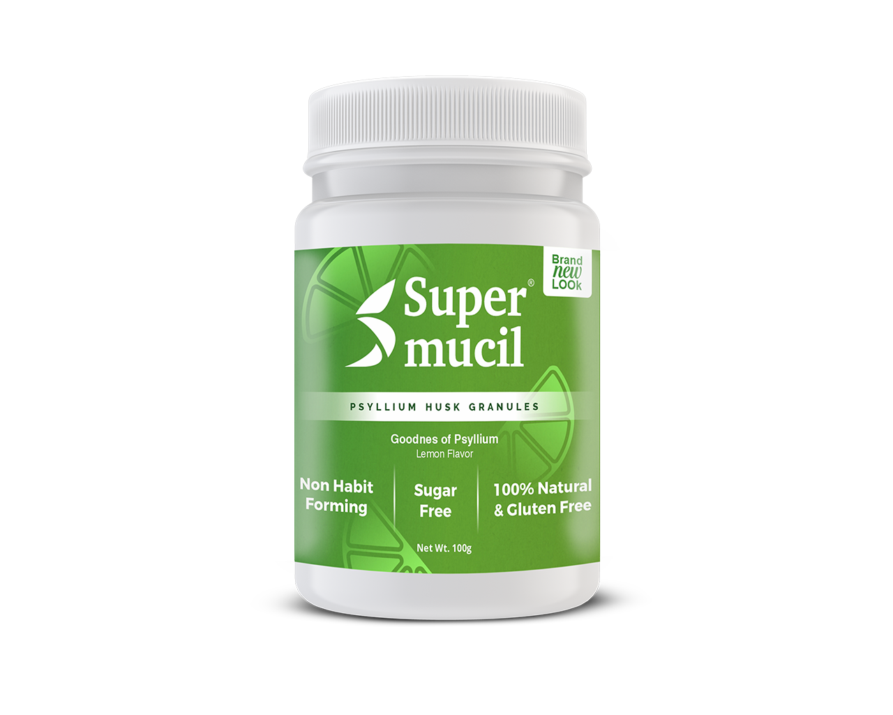 SUPERMUCIL Psyllium Granules: 100 Gms Lemon Flavor: Sugar Free