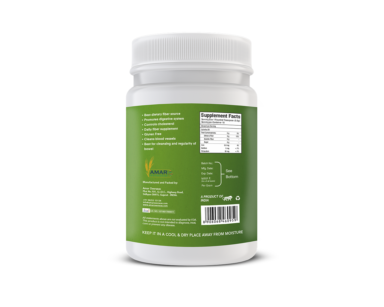 SUPERMUCIL Psyllium Granules: 100 Gms Lemon Flavor: Sugar Free - Image 3