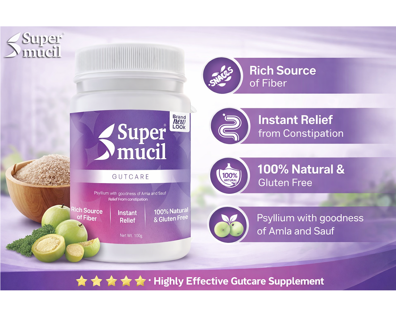 SUPERMUCIL GutCare (Isabgol): 100 gms - Image 6