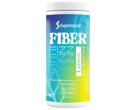 SUPERMUCIL FiberFizz: Psyllium Effervescent: 300 Gms Lemon Flavour: Sugar Free
